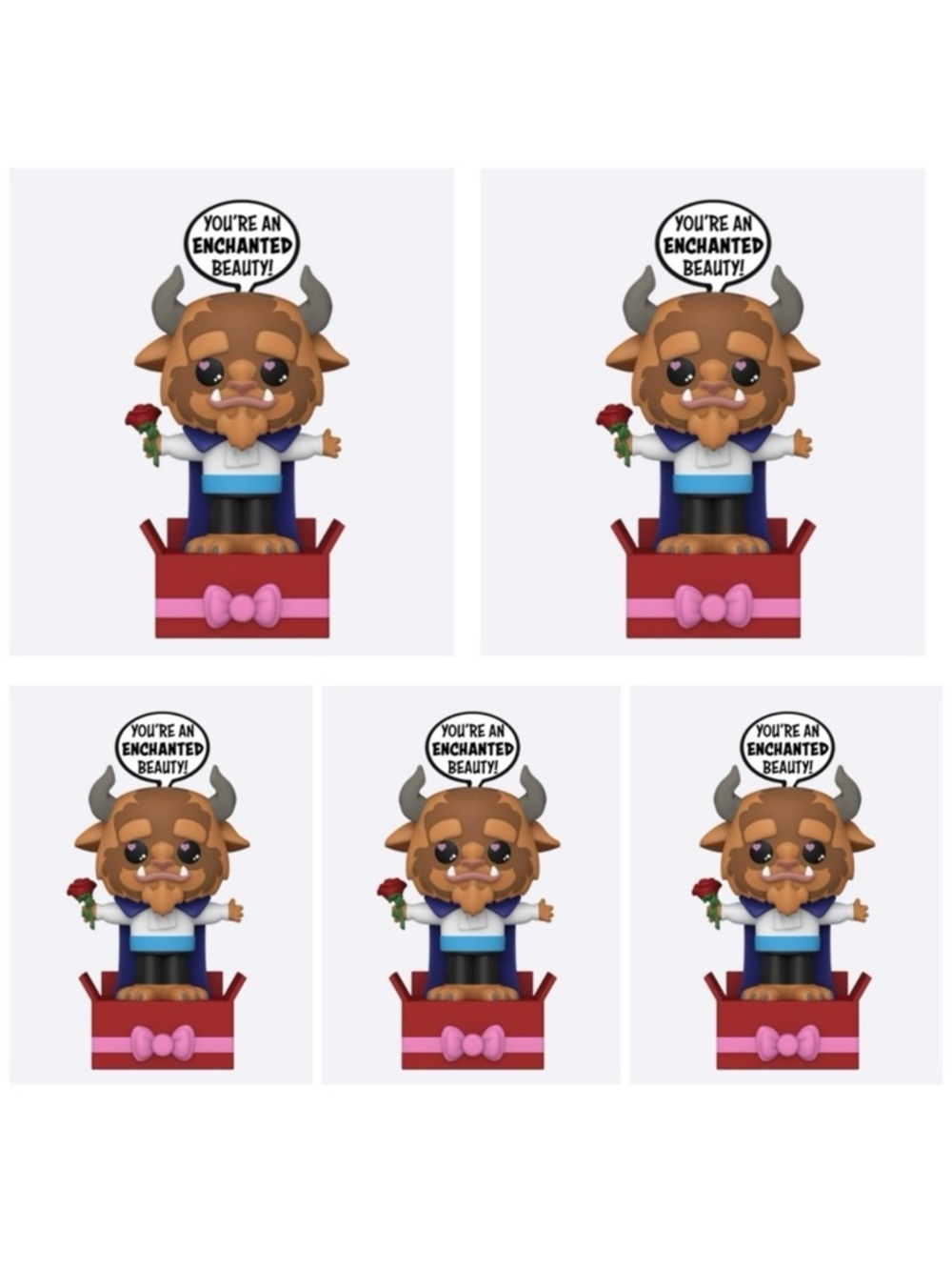 5 Disney Beast - Beauty and the Beast Valentines Day Funko POPsies Vinyl Pop-Up